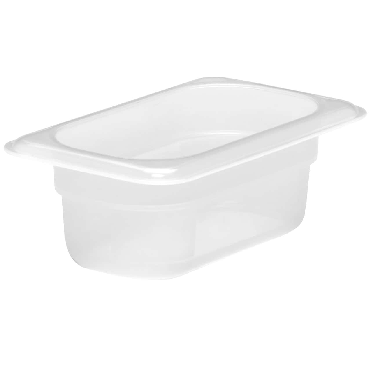 (6 kusů) CAMBRO | CAMWEAR® -polypropylenová GN nádoba 1/9 - mléčná - hloubka 65 mm