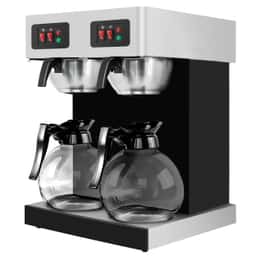 Filterkaffeemaschine - 2x 1,8 Liter - 4 kW - mit 4 Warmhalteplatten - inkl. 2 Glaskannen