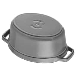 STAUB | LA COCOTTE - Cocotte - Schweinedeckel - oval - 170mm - Gusseisen - Graphit-Grau