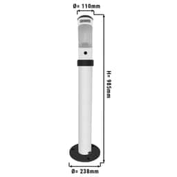 Standascher aus Aluminium - Weiß