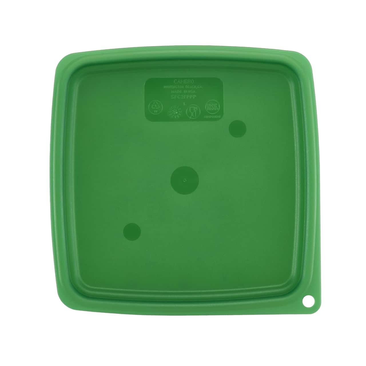 (6 Stück) CAMBRO | CAMSQUARES® -  Deckel für FreshPro - für 1,9 Liter & 3,8 Liter - Grün