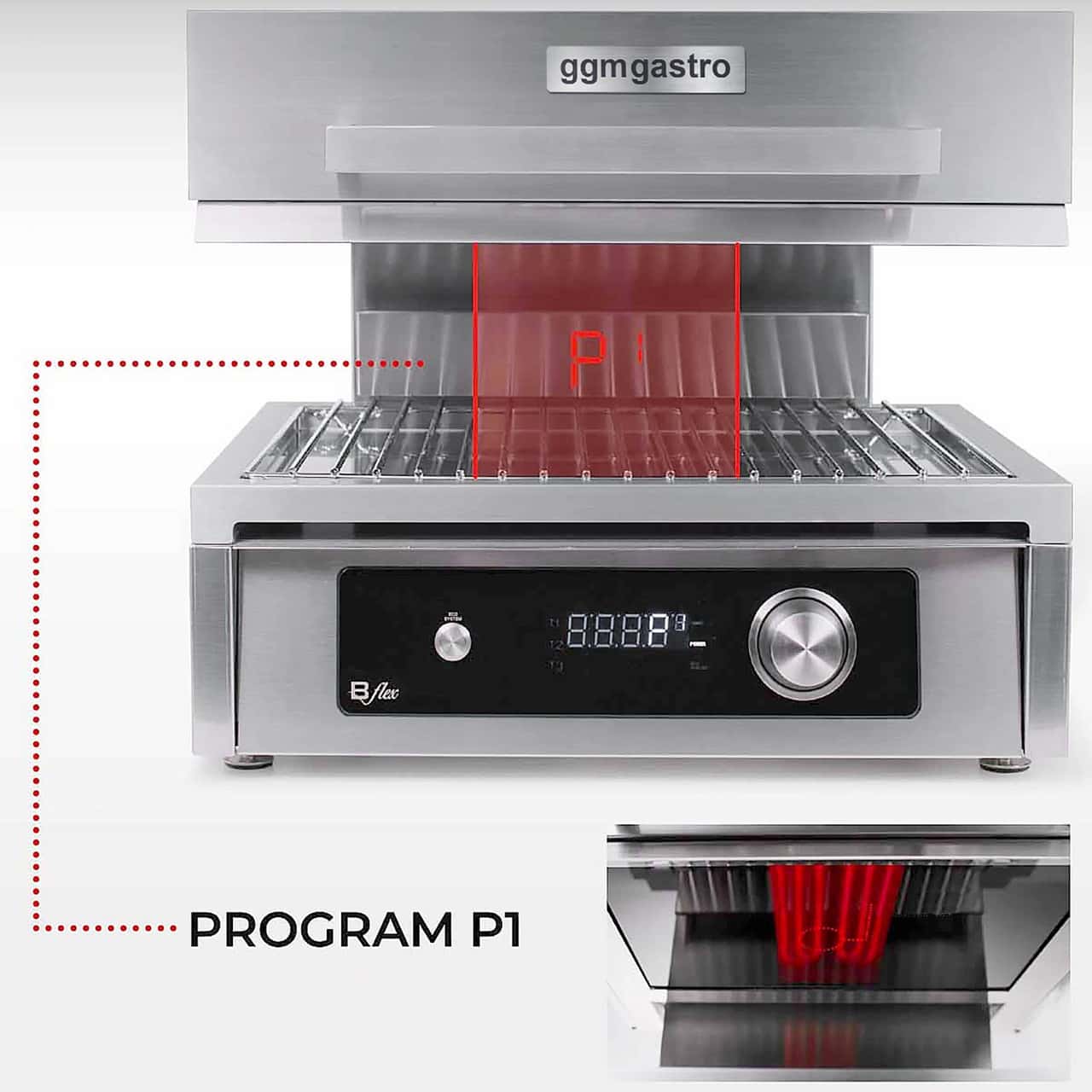 Electric Pita Oven/ Salamander - 4,5 kW - 220 Volt - Electronic Control