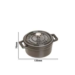 STAUB | LA COCOTTE - Mini Cocotte - Ø 100mm - Gusseisen - Graphit-Grau