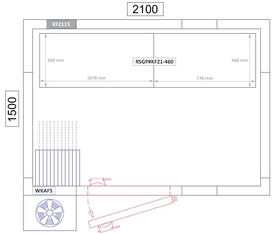 Regalset Aluminium - Bautiefe: 460 mm