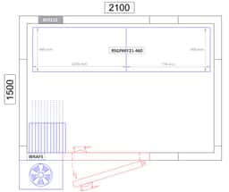 Regalset Aluminium - Bautiefe: 460 mm