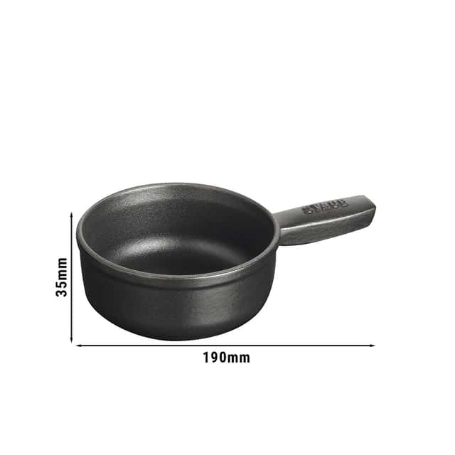 STAUB | SPECIALITIES - Fondue Topf - Ø 120mm - Schwarz