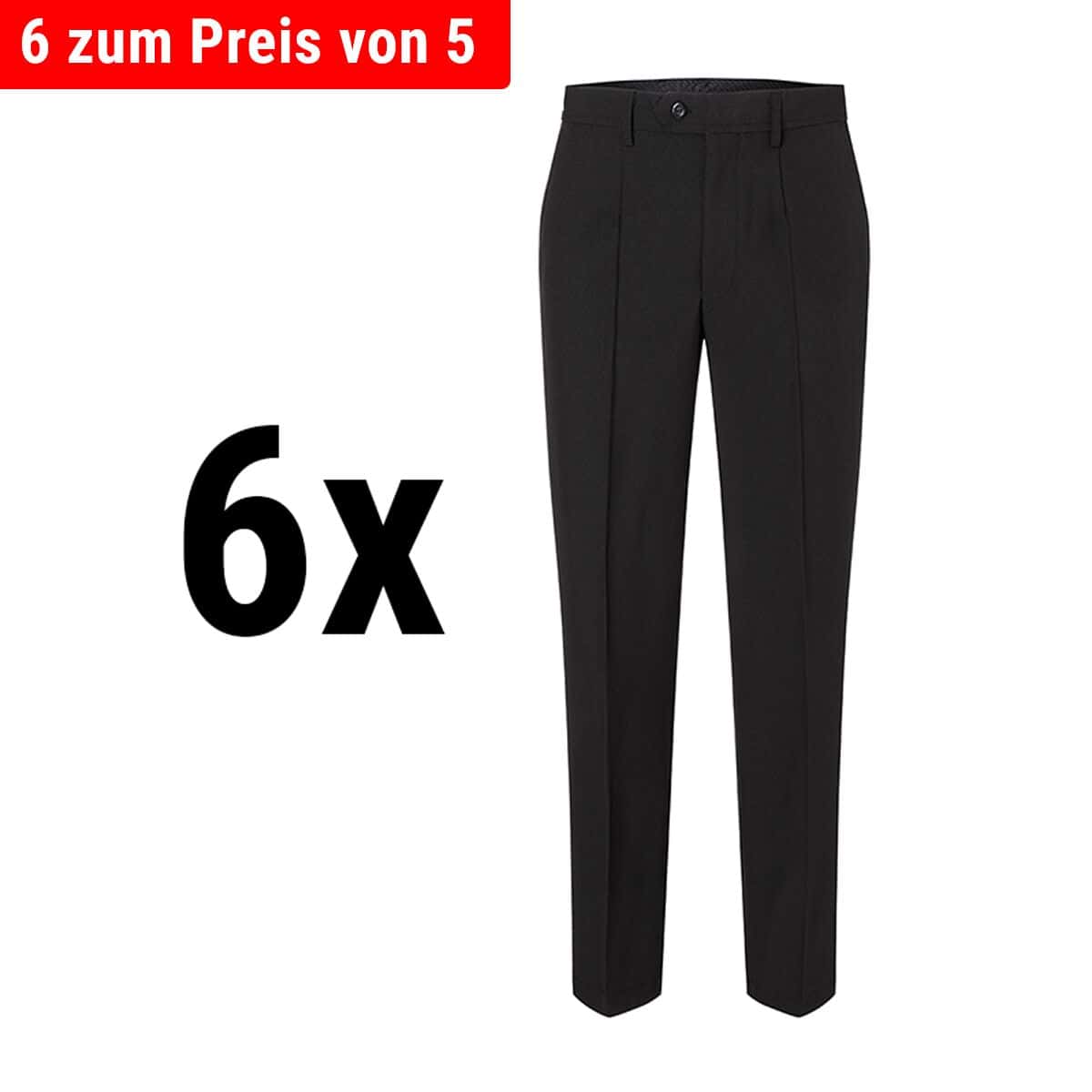 (6 Stück) KARLOWSKY | Kellnerhose Basic - Größe: XL