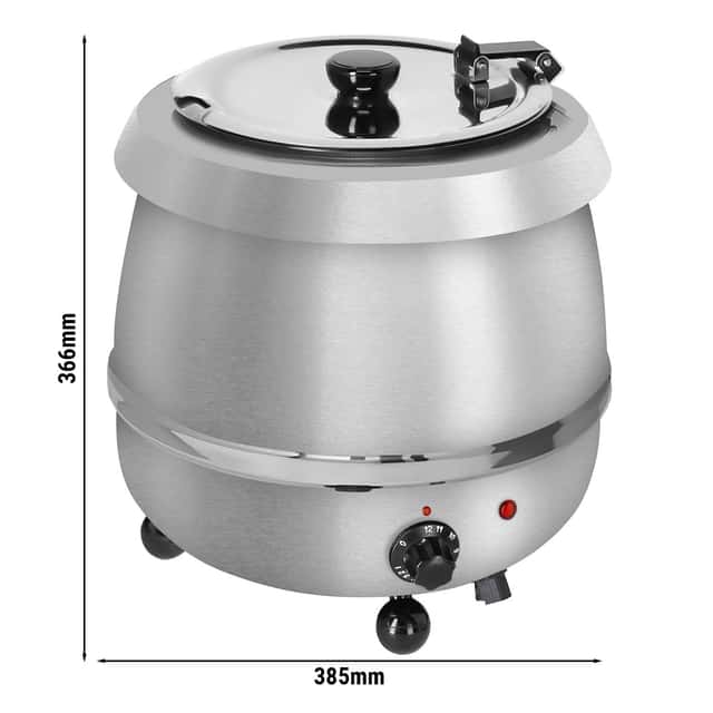 Suppenwärmer - 9 Liter - Edelstahl