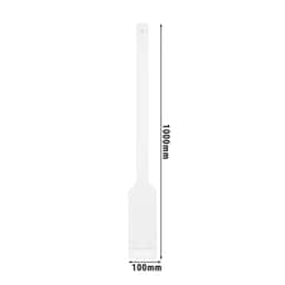 Rührspatel Flach - 100 cm - weiß