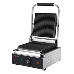 Kontaktgrill - 1,8 kW - oben & unten Gerillt - Grillfläche: 235x225mm