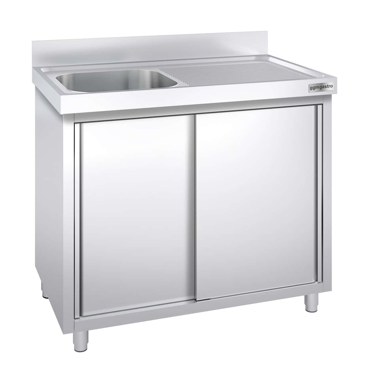 Spülschrank PREMIUM - 1400x600mm - mit 1 Becken links