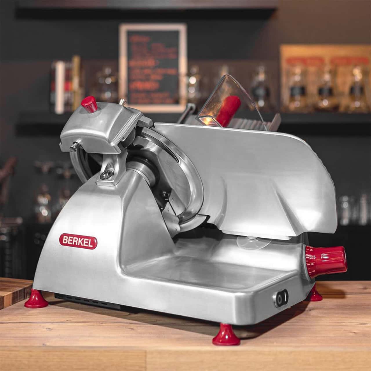 BERKEL | Kráječ Pro Line - gravitační kráječ - 350W - nůž: Ø 300 mm - stříbrný