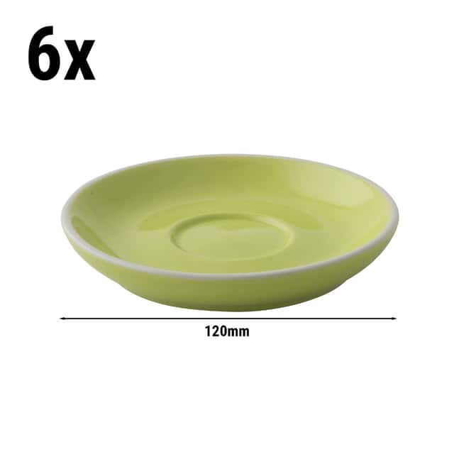 (6 Stück) COLORS - Kaffeeuntertasse - Ø 120mm - Lime