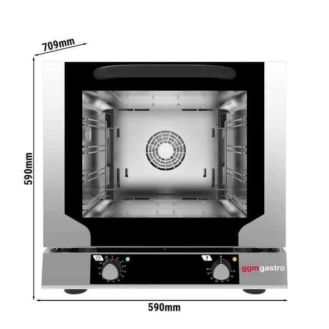 Heißluftofen KOMPAKT - Manuell - inkl. 4 Bleche 429x345mm
