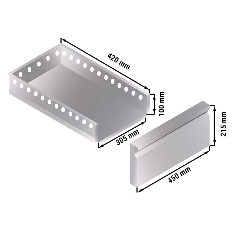 Bar- & Getränkekühltisch - 1200x600mm - 150 Liter - mit 2 Schubladen 1/2 & Ablagen