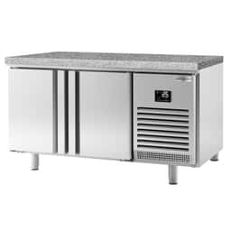 Bäckereikühltisch Premium PLUS - 1618x800mm - mit Durchreiche & Granitarbeitsplatte