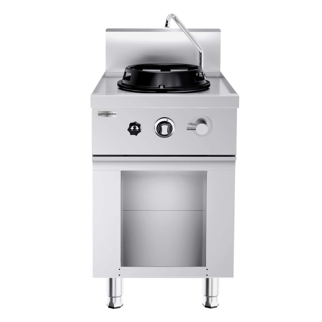 Gas Wok-Herd - 15 kW - 1 Kochstelle - inkl. 1 Miniwassersäule