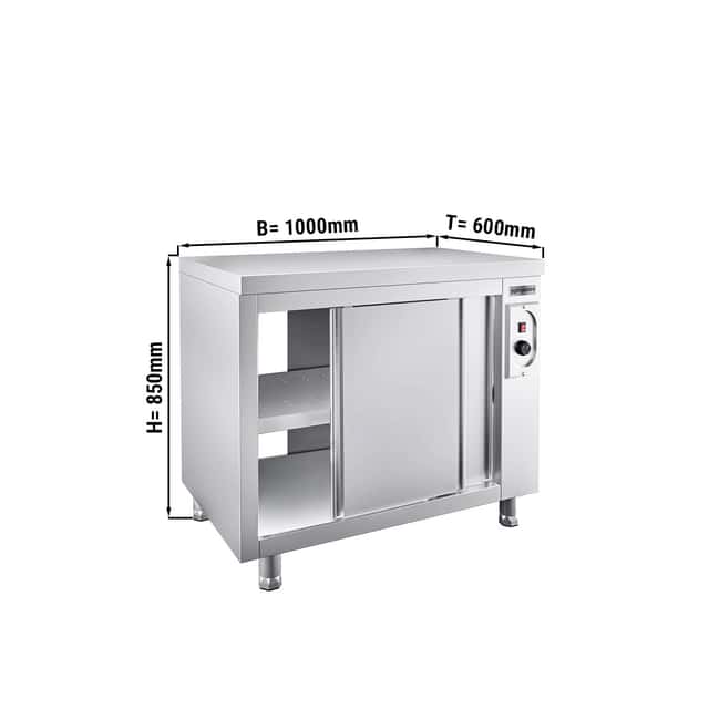 Wärmeschrank PREMIUM - 1000x600mm - mit Durchreiche