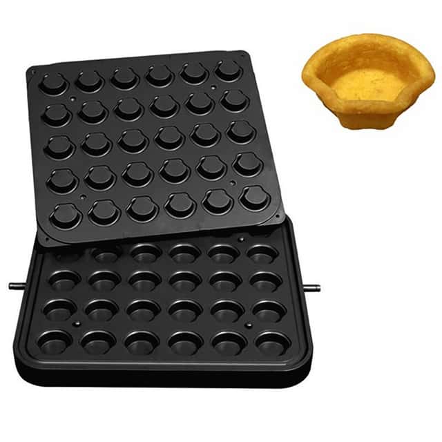 Platten für Tartlet-Maschine TMPIC - Tartlet-Form: Muschel - 50x45mm