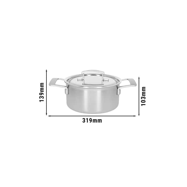 DEMEYERE | INDUSTRY 5 - Bratentopf mit Deckel - Ø 200mm - Edelstahl