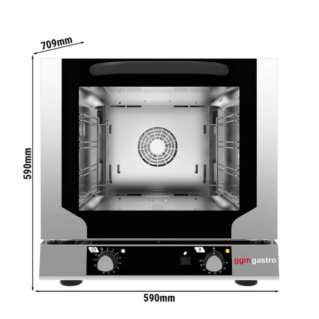 Heißluftofen KOMPAKT - Manuell - inkl. 4 Bleche 429x345mm