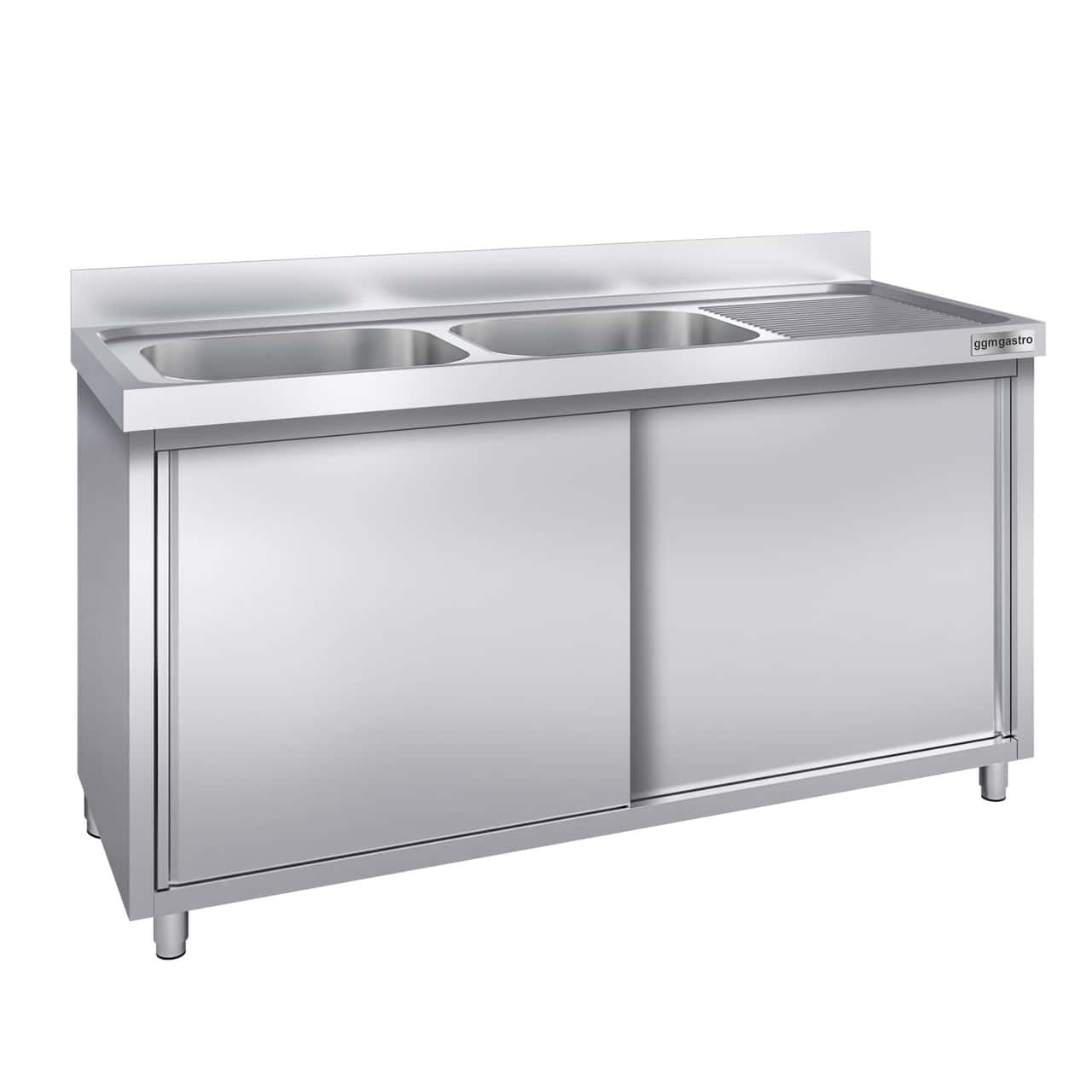 Spülschrank PREMIUM - 2000x600mm - mit 2 Becken links