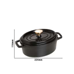 STAUB | LA COCOTTE - Cocotte - oval - 170mm - Gusseisen - Schwarz