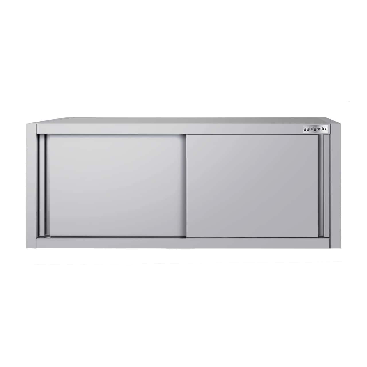 Edelstahl Wandhängeschrank ECO - 1800x400mm - mit Schiebetür - 650mm hoch