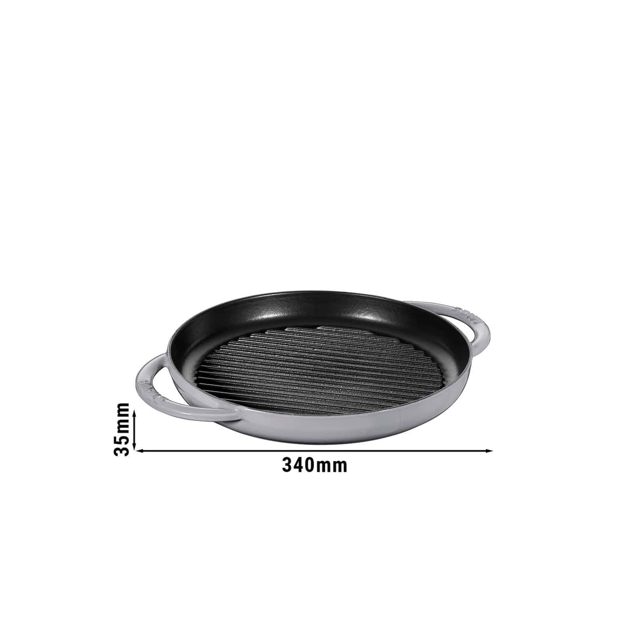 STAUB | GRILL PANS - Grillpfanne - Ø 260mm - Gusseisen - Graphit-Grau