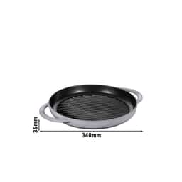 STAUB | GRILL PANS - Grillpfanne - Ø 260mm - Gusseisen - Graphit-Grau