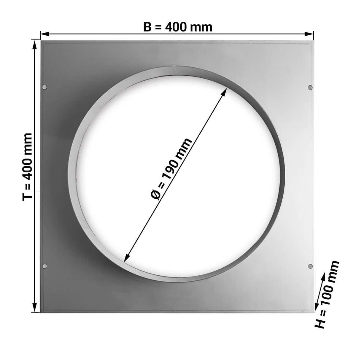 Ansaugstutze - Ø 190 mm