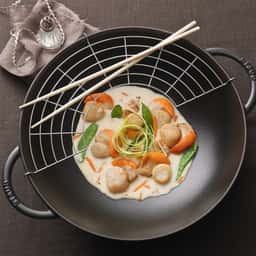 STAUB | SPECIALITIES - Wok mit Glasdeckel - Ø 370mm - Gusseisen - Schwarz