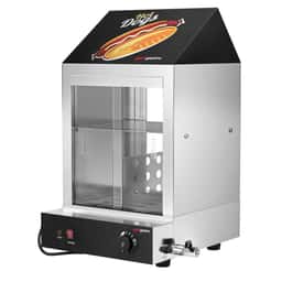 Hot Dog Steamer / Würstchen Warmhalte Vitrine - 1,2 kW