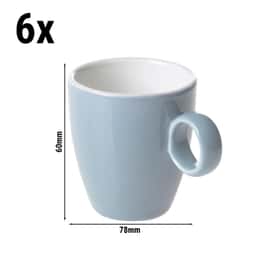 (6 Stück) BART COLOUR CAFE - Espressotasse - 65ml - Hellblau