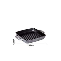 STAUB | GRILL PANS - Grillpfanne - 230x230mm - Gusseisen - Graphit-Grau