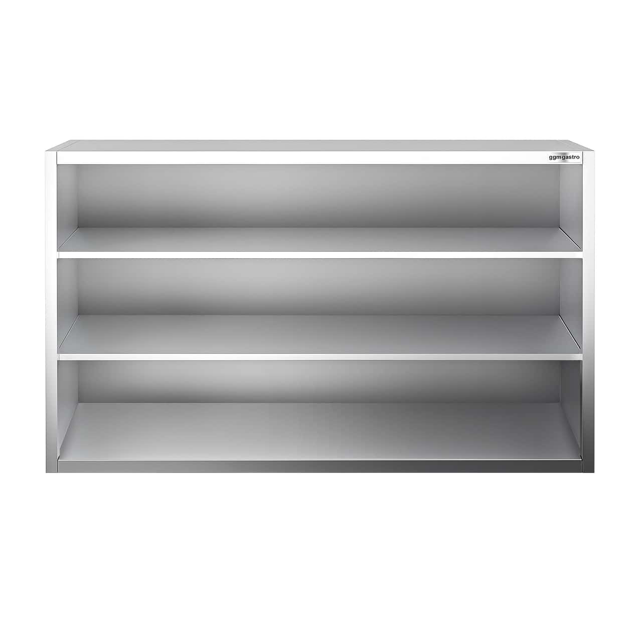 Edelstahl Wandhängeschrank PREMIUM - 1800x400mm - ohne Schiebetür - 1000mm hoch