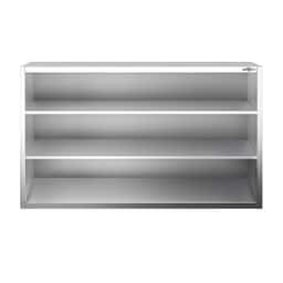 Edelstahl Wandhängeschrank PREMIUM - 1800x400mm - ohne Schiebetür - 1000mm hoch