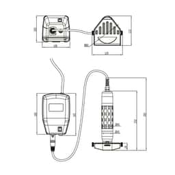 Elektrischer Dönerschneider  - Kapazität: 80 kg/ Tag - inkl. Schneidemesser & Netzteil