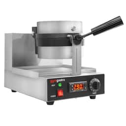 Waffeleisen - Einzeln - 1,3kW - 180° Drehung - mit Temperaturanzeige