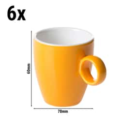 (6 Stück) BART COLOUR CAFE - Espressotasse - 65ml - Orange