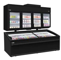 Wall-mounted refrigerated/freezer shelf - 2.5m - -18 ~ -23 °C or -6 ~ 6 °C - incl. freezer island