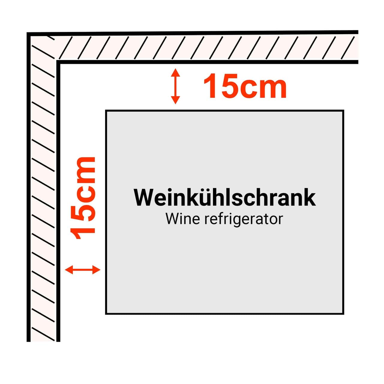 Weinkühlschrank - 2 Klimazonen - 200 Liter - max. 73 Flaschen