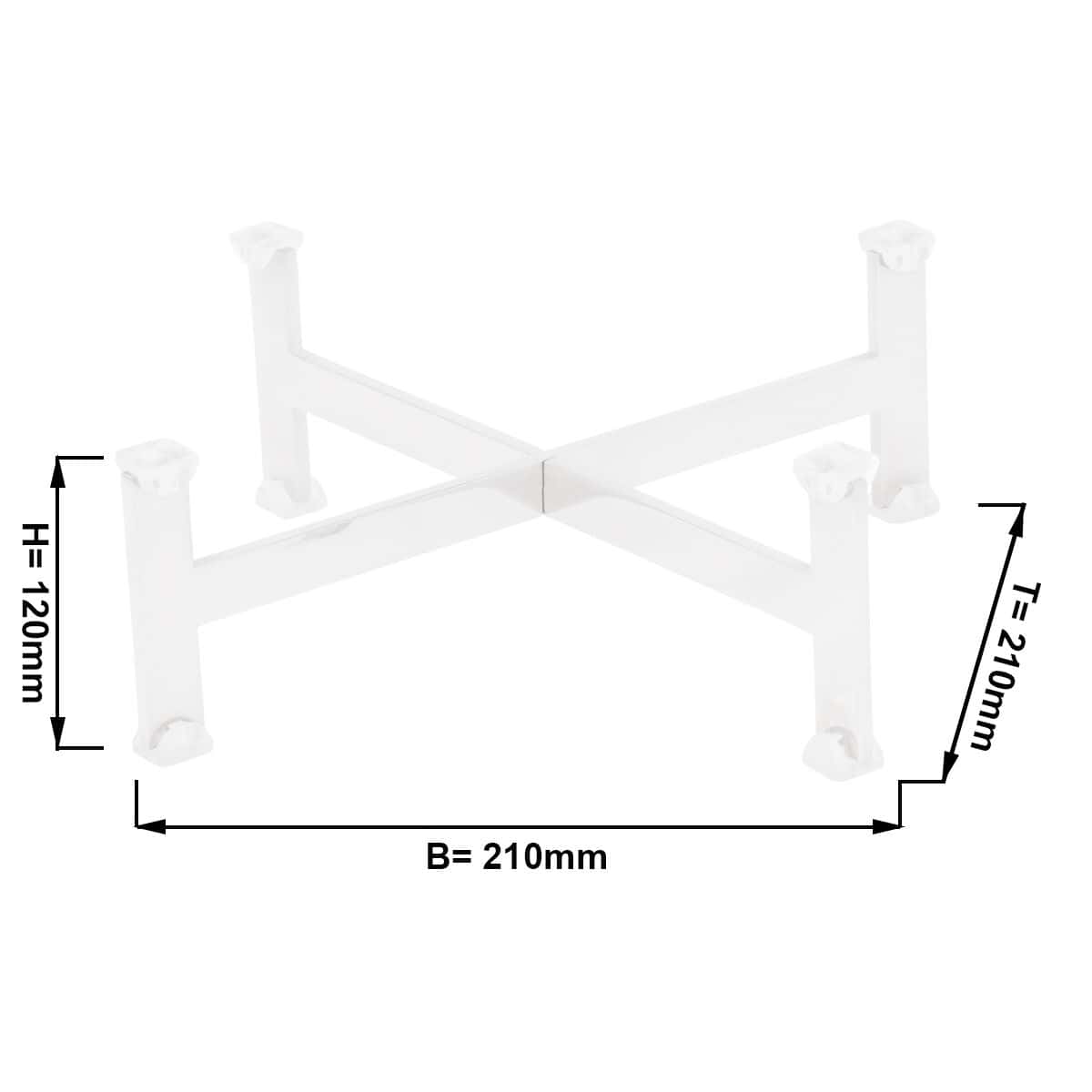 Buffet stand - height: 120  White