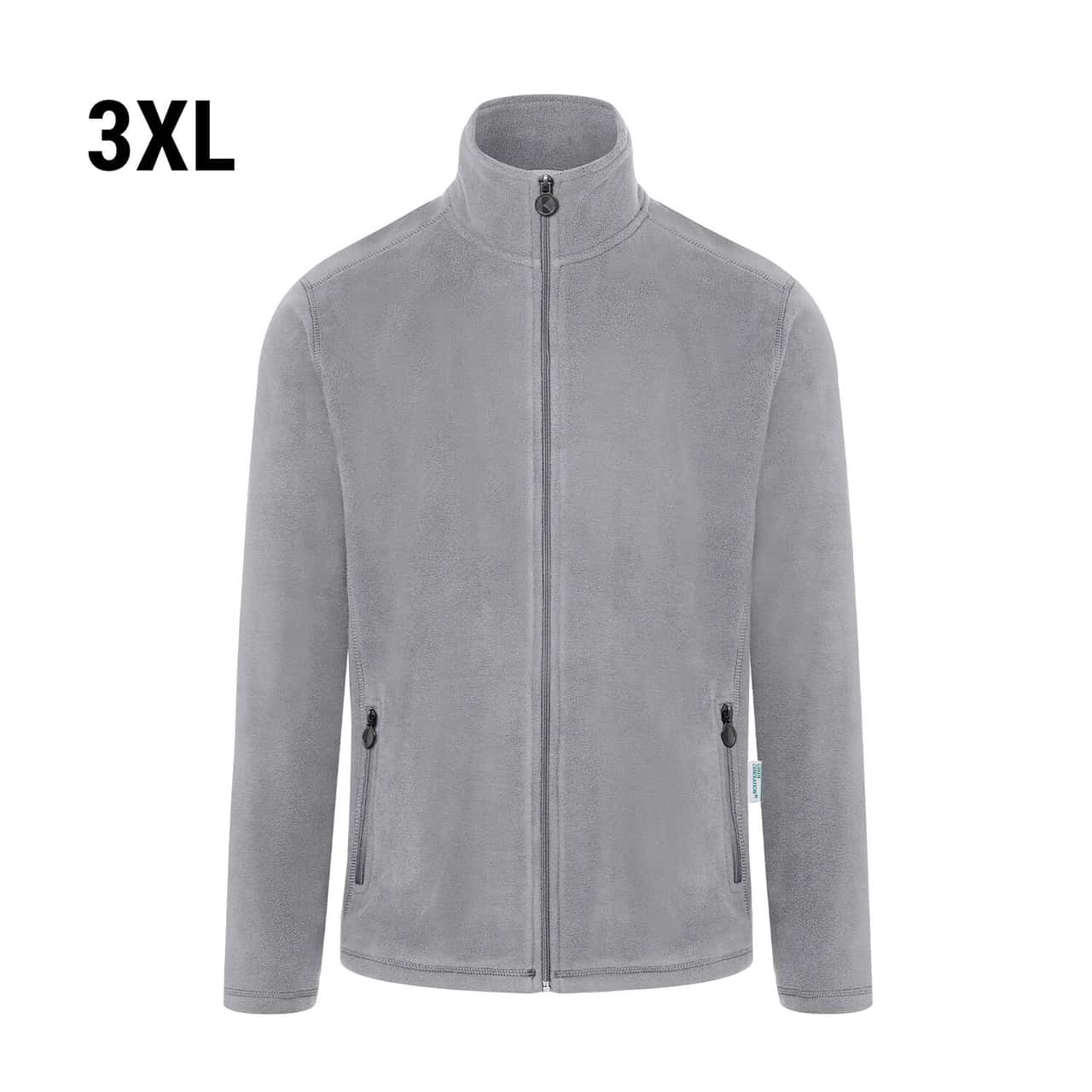 KARLOWSKY | Herren Workwear Fleecejacke Warm-Up - Platingrau - Größe: 3XL