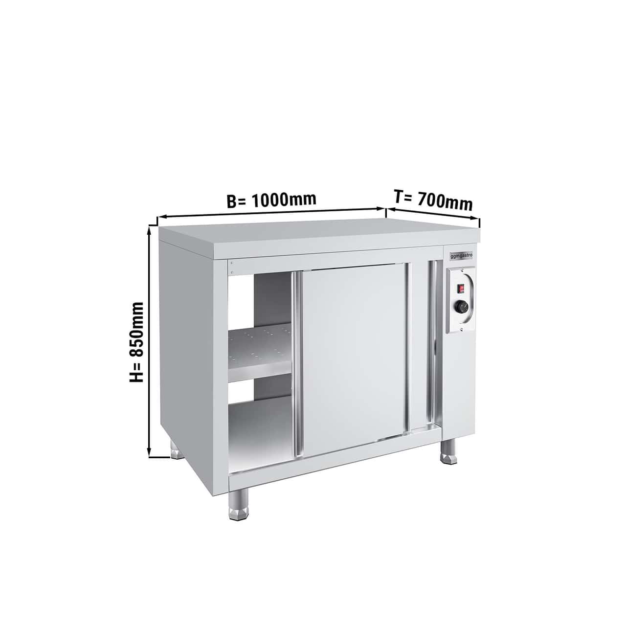 Wärmeschrank ECO - 1000x700mm - mit Durchreiche