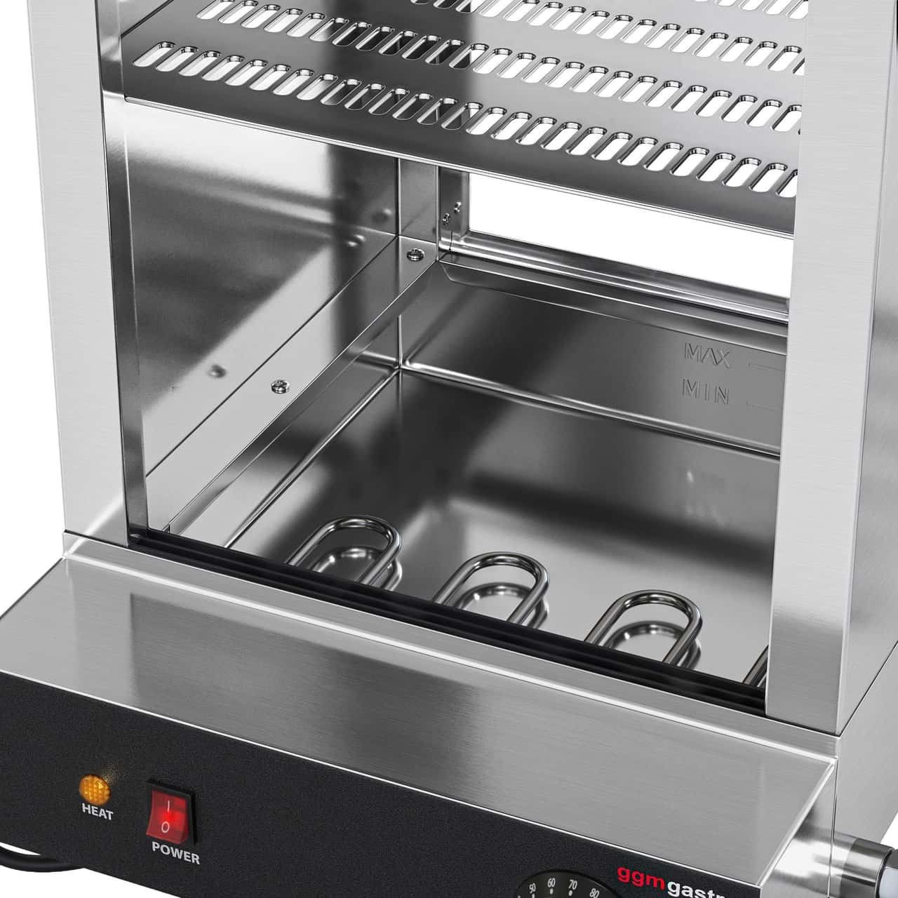 Hot Dog Steamer / Würstchen Warmhalte Vitrine - 1,2 kW