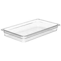 (6 Stück) CAMBRO | CAMWEAR® -  Polycarbonat GN-Behälter 1/1 - Clear - Tiefe 65 mm