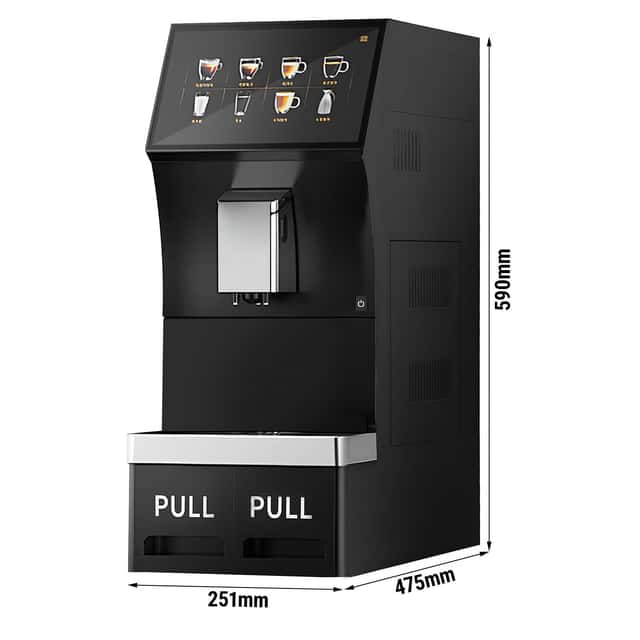 Kaffeevollautomat - 1,3 kW - 10 Zoll Touchscreen