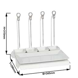 Skewer hanger - incl. 4 skewers