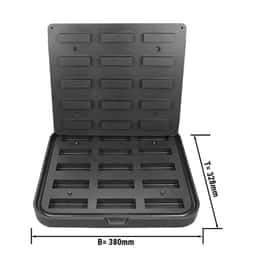 Platten für Tartlet Maschine TMNP - Tartlet-Form: Rechteck -9 0x26mm